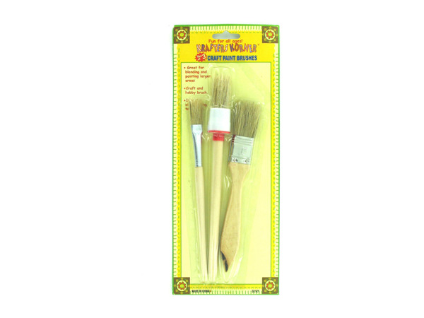 Crafting paint brushes (set of 3)
