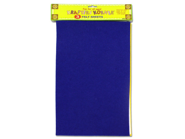Multicolored craft felt sheets