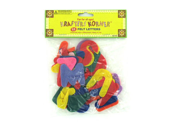 Crafting felt letters