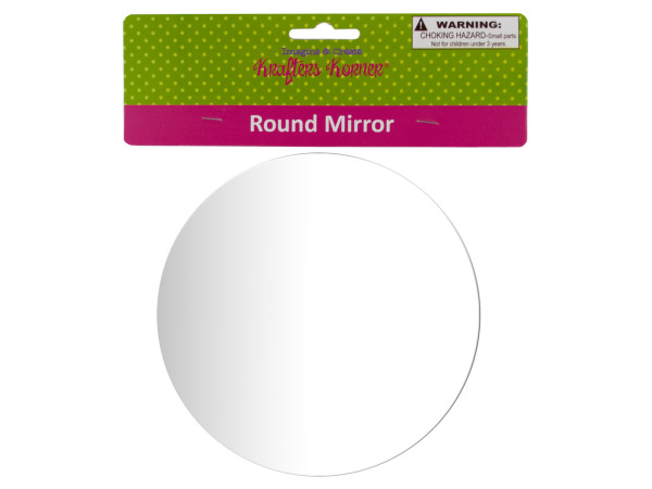 Round decorative craft mirror