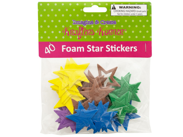 Foam star stickers