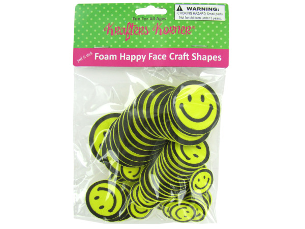 Foam happy face craft shapes