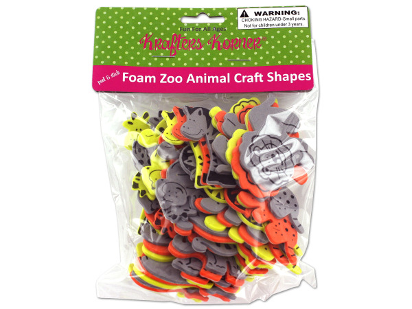 Foam zoo animal craft shapes