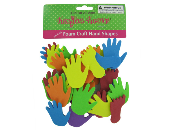 Foam craft hand and feet shapes