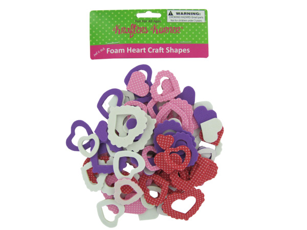 Foam heart craft shapes