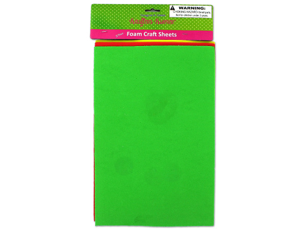 3 Pack foam craft sheets (assorted colors)