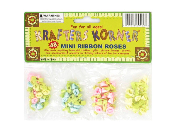 Craft ribbon roses