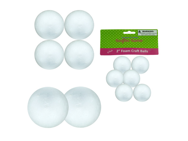 Foam craft balls (assorted sizes)