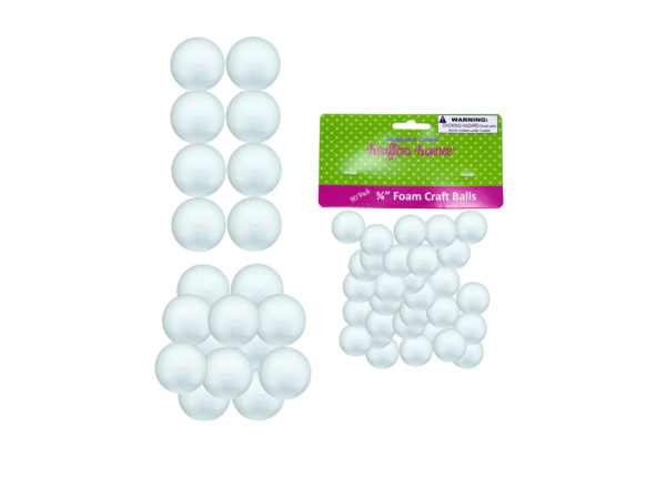 Foam craft balls (assorted sizes)