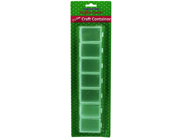 Seven section craft container