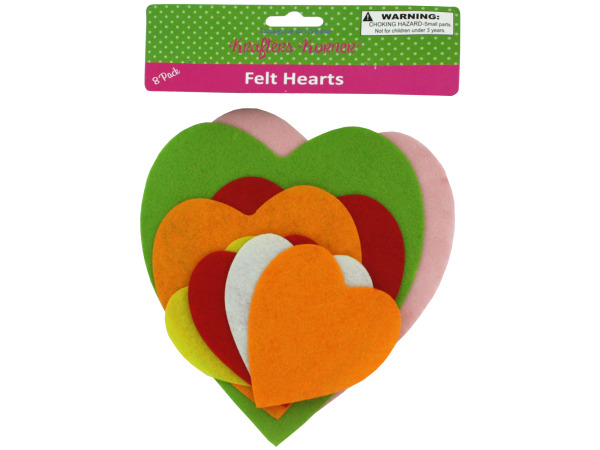 Felt heart shape cut-outs