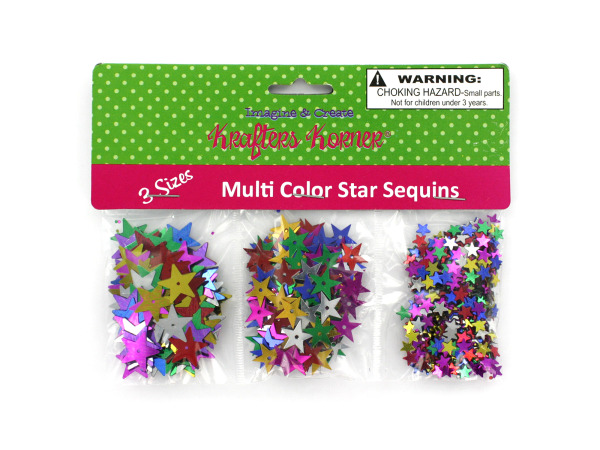 Star-shaped craft sequins