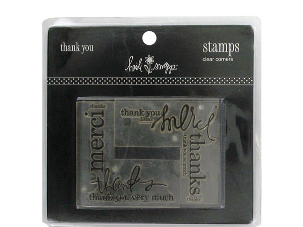 clear stamp corners thank you