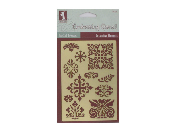 decorative element designs solid brass stencil
