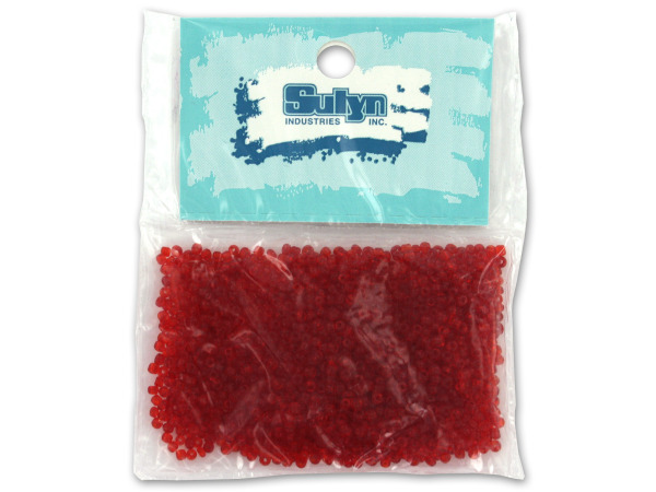 red seed beads