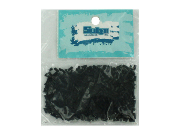 black bugle beads