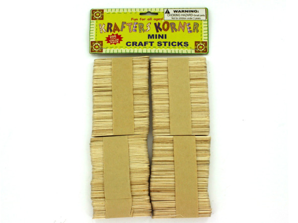Miniature craft sticks