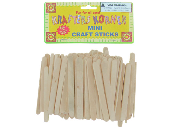 Miniature wood craft sticks
