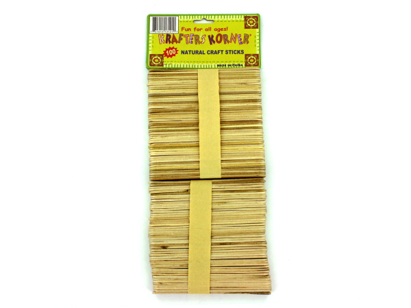 Jumbo natural wood craft sticks