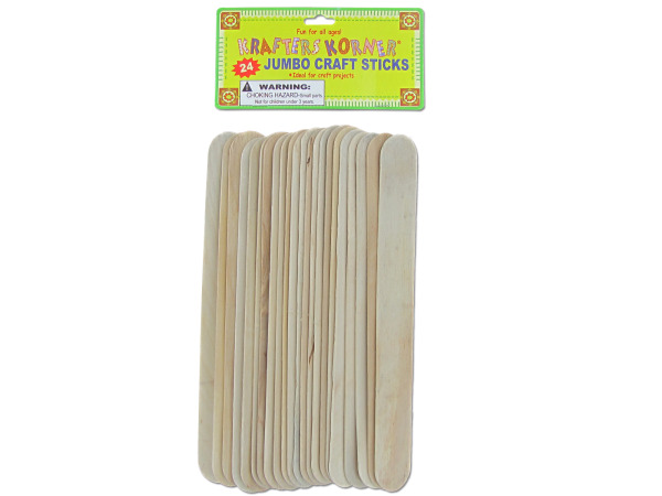 Jumbo natural craft sticks