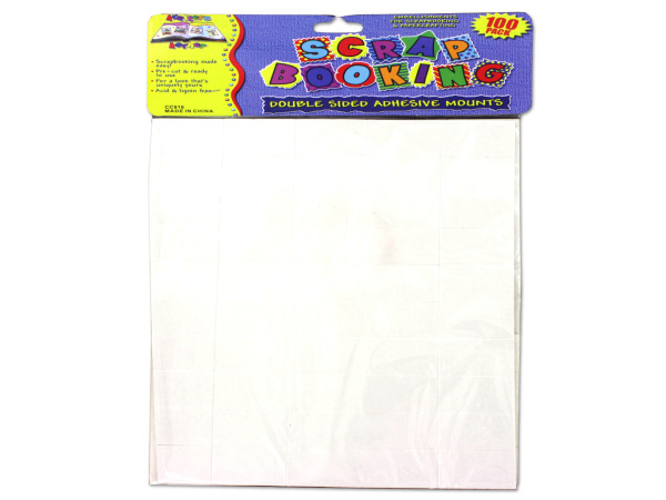 100 Pack double-sided adhesive mounts