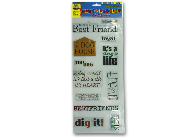 Holographic pet phrase stickers