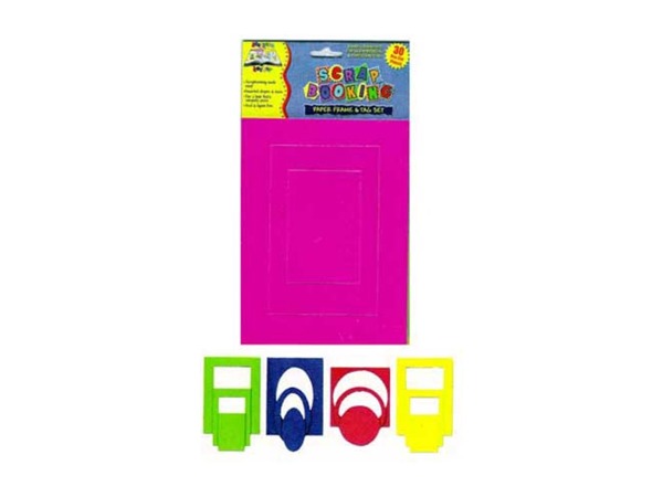 30 pack paper frame and tag set (assortment may vary)