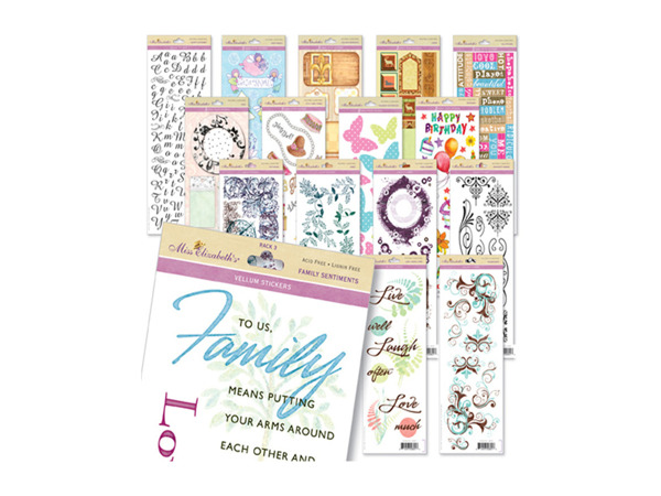 miss elizabeth scrapbook stickers