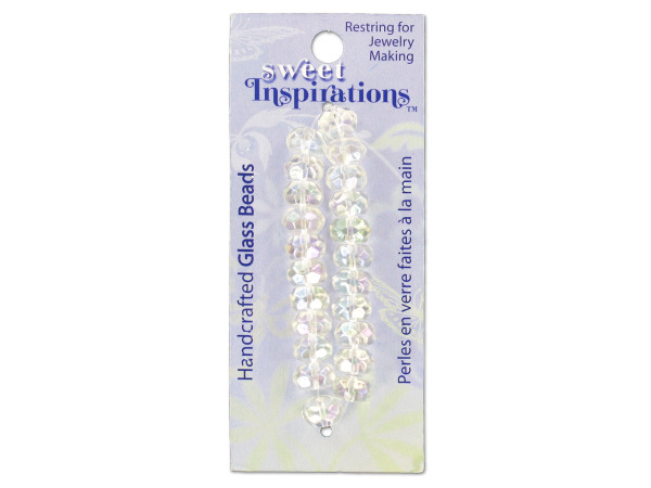 crystal faceted wheel glass beads