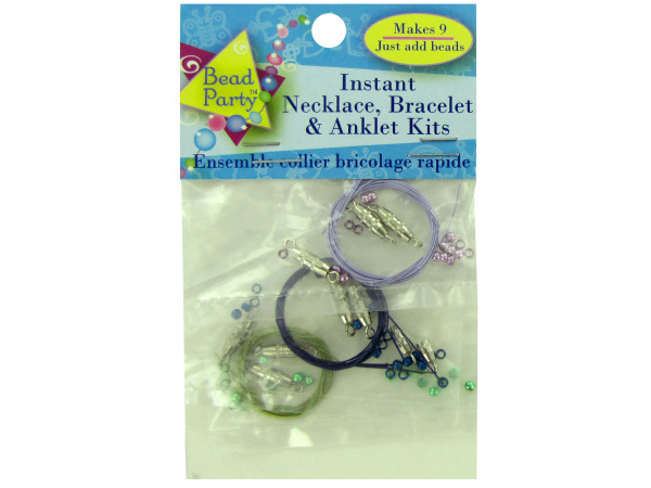 3 color instant necklace, bracelet, anklet kit (makes 9)