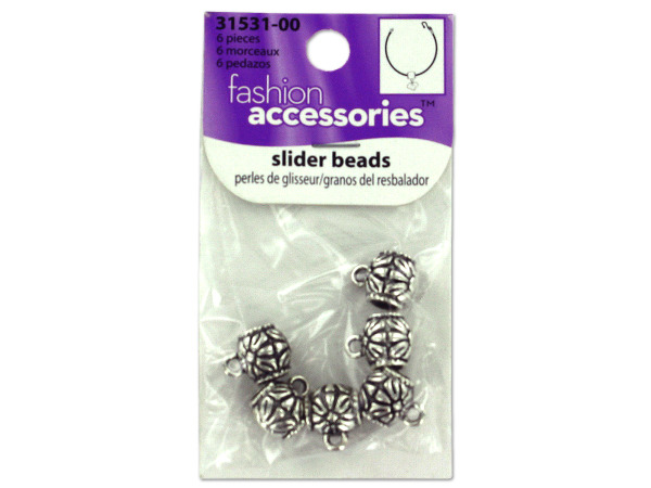 6 piece slider beads