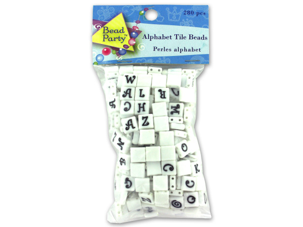280 piece alphabet tile beads