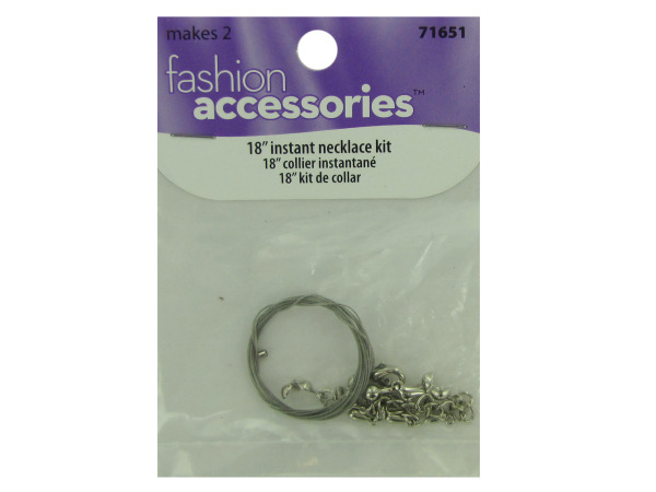 Instant necklace kit, 18"