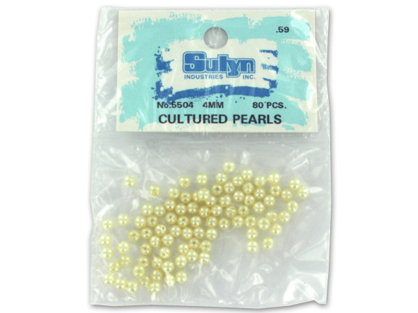 80 pc 4mm cultured pearls