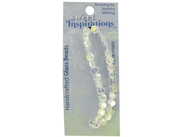 small clear crystal ab disc beads