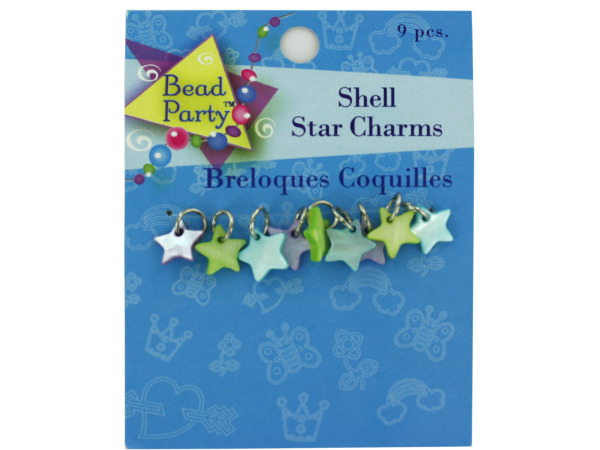 9 pc shell star charms