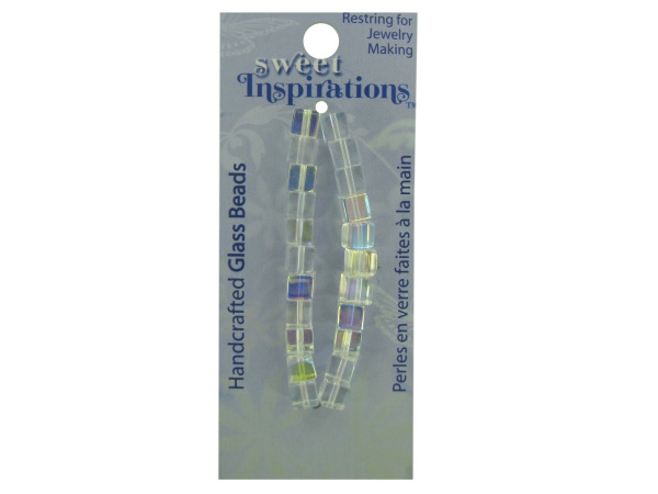 medium crystal ab cube beads