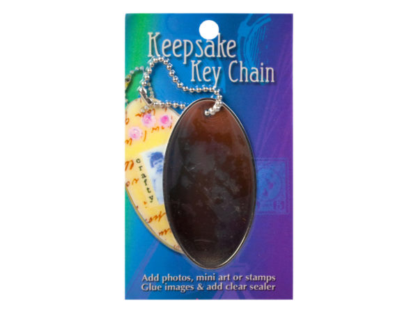 keepsake oval keychain