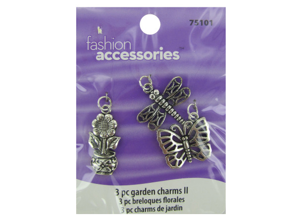 3 pc garden charms