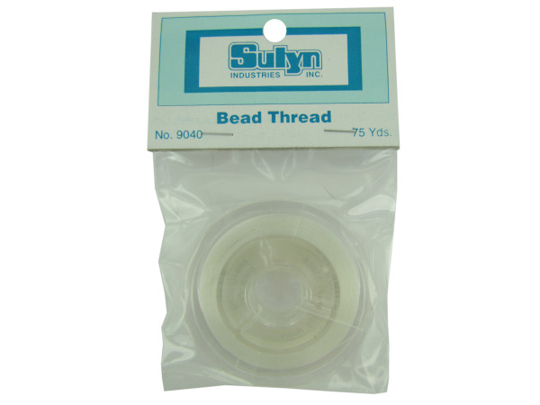 75 yds white bead thread