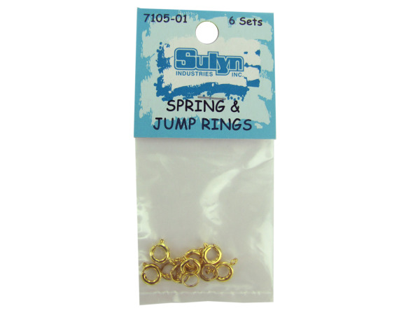 6 sets spring & jump rings