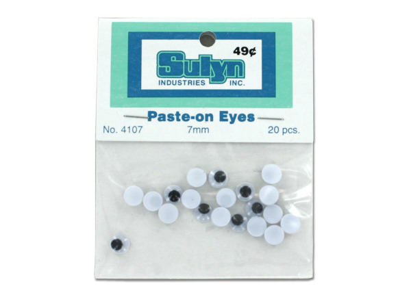 20 pc 7mm paste on eyes