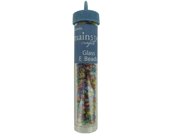 rainbow glass e beads 30 grams