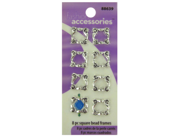 8 pc square bead frames