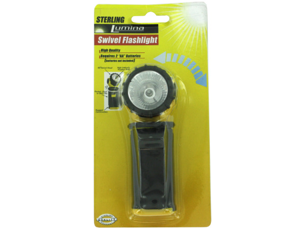 Flashlight with swivel head