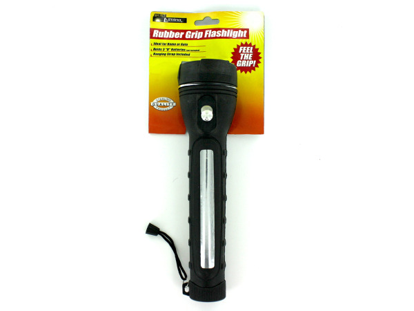 Heavy duty power grip flashlight