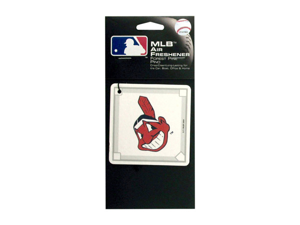 mlb indians baseball diamond pine air freshener