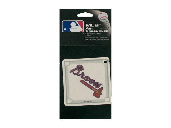 mlb atlanta braves baseball diamond pine air freshener