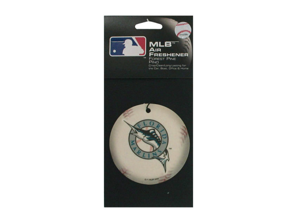 mlb florida marlins baseball pine air freshener