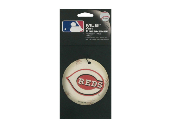 mlb reds baseball pine air freshener